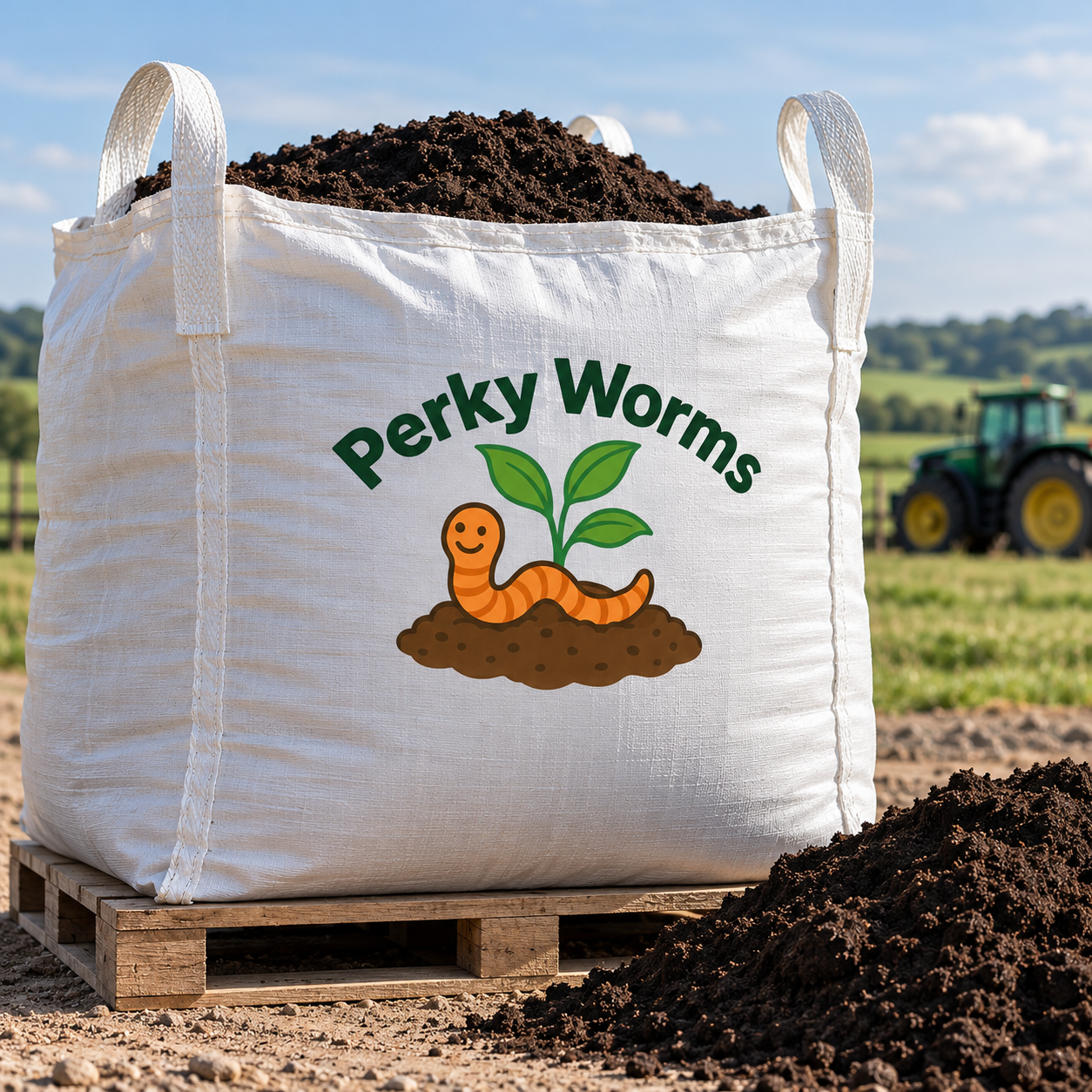 Perky Worms Agricultural Vermicast – 500kg Bulk Bag